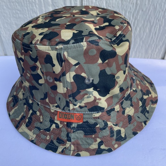 DIXXON Other - Dixxon Bucket Hat mens One size Green CAMO Reversible outdoor camping Hiking Log